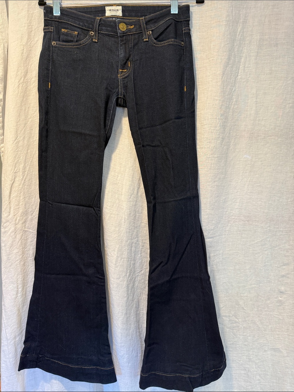 Hudson Jeans Dark Blue Flare Wide-Leg Jeans size 25